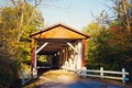Everett Road Covered Bridge Royalty Free Stock Photo