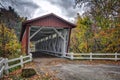 Everett Road Covered Bridge Royalty Free Stock Photo