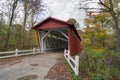 Everett Road Covered Bridge Royalty Free Stock Photo