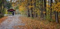 Everett Road Covered Bridge Royalty Free Stock Photo