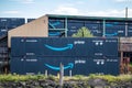 Amazon Cargo Containers Stacked at Port of Everett