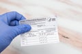 CDC Covid-19 Vaccination Record Card Patient Given Moderna Vaccine