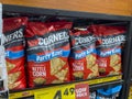 Everett, WA USA - circa June 2022: Close up view of Pop Corners chips for sale inside a Fred Meyer grocery store