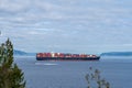 Container Ship Waits to Dock at Port Gardner in Puget Sound