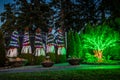 Evergreen Evergreen Arboretum & Gardens WINTERTIDE LIGHTS 2020 Christmas Lights Display Royalty Free Stock Photo