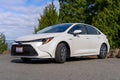 2021 Toyota Corolla Hybrid Vehicle  at Howarth Park Royalty Free Stock Photo