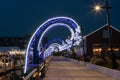 Everett Wintertide Christmas Decorations at the waterfront