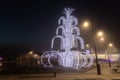 Everett Wintertide Christmas Decorations at the waterfront Royalty Free Stock Photo