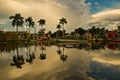 Everglades Holiday Park at sunset