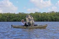 Kayaker in Everglades National Park, Florida.