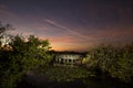 Everglades Sunset - Anhinga at Twighlight Royalty Free Stock Photo