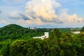 Evergreen forest at Hinsuay Namsai beach, Rayoong, Thailand. The