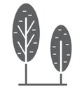 Evergreen Forest Isolated Vector Icon that can be easily modified or edit Royalty Free Stock Photo