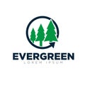 Evergreen logo designs modern simple