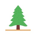 Evergreen tree Line Style vector icon which can easily modify or edit Royalty Free Stock Photo