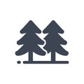 Evergreen Trees Forest Icon
