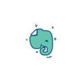 Evernote icon design vector