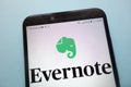 Evernote logo displayed on smartphone