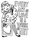 Every Act of Love is a Work of Art Royalty Free Stock Photo