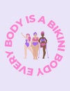 Every Body is a Bikini Body Diversity T-shirt Design