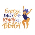 Every body is ready for beach banner poster design