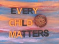 Every child matters with a dreamcatcher Royalty Free Stock Photo