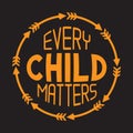 Every Child Matters Vector Illustration Royalty Free Stock Photo