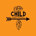 Every Child Matters Vector Illustration Royalty Free Stock Photo