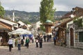 Every-day local life in old city. Sarajevo, Bosnia and Herzegovina Royalty Free Stock Photo