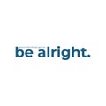 Every little thing`s gonna be alright typography text illustration on white background