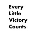 Every little victory counts.