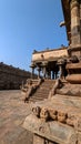 Every pose of Bharathanatyam on stone, Dharasuram, Tamil Nadu, India Royalty Free Stock Photo