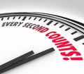 Every Second Counts Clock Countdown Deadline Royalty Free Stock Photo