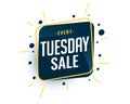 Every tuesday sale banner design stylish template