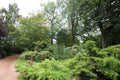 The Royal gardens at the Holyrood Palace in Edinburgh Scotland United Kingdom