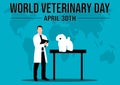 Every year on the last Saturday in April, World Veterinary Day celebrates the veterinary profession.