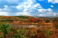 Early autum scenery at Jingpo lake world geological park 3 Royalty Free Stock Photo