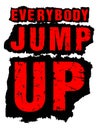 Everybody jump up, Vector image