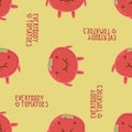 Everybody loves tomatoes seamless vector pattern