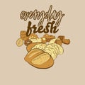 Everyday fresh colored label