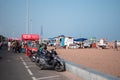 Everyday life down at Chennai Beach, Tamil Nadu, India