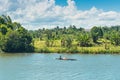 Everyday life on the river, Madagascar, East Africa Royalty Free Stock Photo