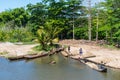 Everyday life on the river, Madagascar Royalty Free Stock Photo