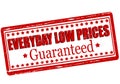 Everyday low prices Royalty Free Stock Photo