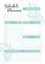 Daily Everyday Routine Planner Printable blue A4