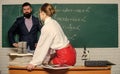Everyone dreaming about such teacher. Attractive teacher in leather skirt. Cheeky teacher. Impudent student. Sexy girl