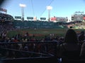Everyone on the field, fenway park, boston ma, RED SOX Royalty Free Stock Photo