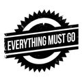 Everything Must Go rubber stamp