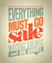 Everything must go sale design