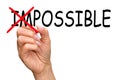 Everything is possible concept Royalty Free Stock Photo